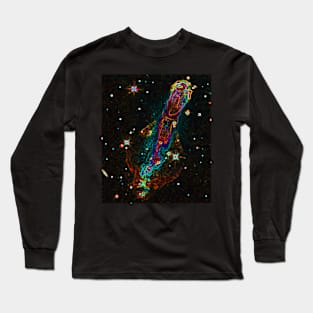 Black Panther Art - Glowing Edges 225 Long Sleeve T-Shirt